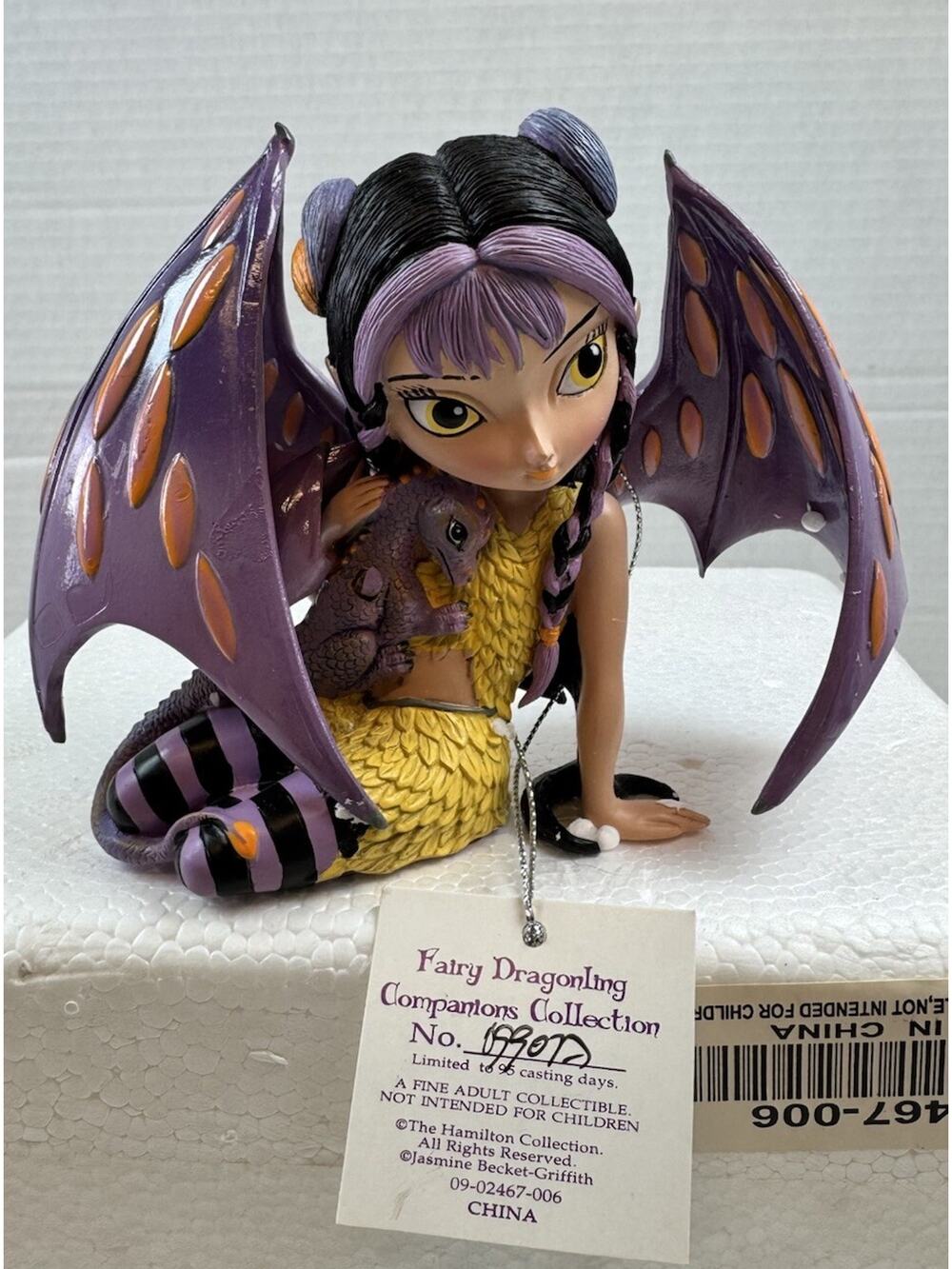 Hamilton Rae Fairy Dragonling Jasmine Becket-Griffith Figurine w COA